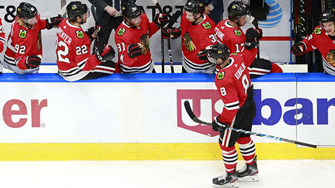 Dominik Kubalík se raduje z gólu (© Jeff Vinnick/Getty Images)