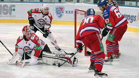 Michael Leighton si za Donbass zachytal v playoff KHL proti Lvu