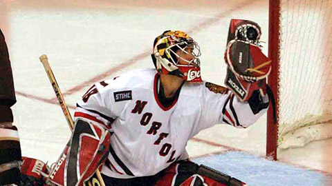 Michael Leighton na archivním snímku v dresu Norfolku Admirals