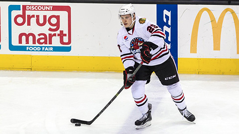 Ville Pokka v dresu IceHogs