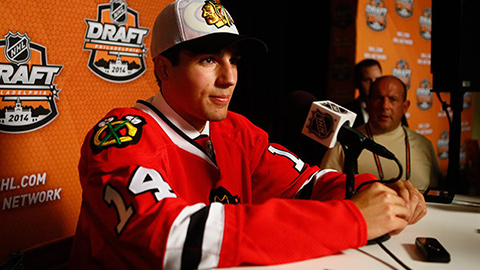 Nick Schmaltz na NHL Draftu 2014