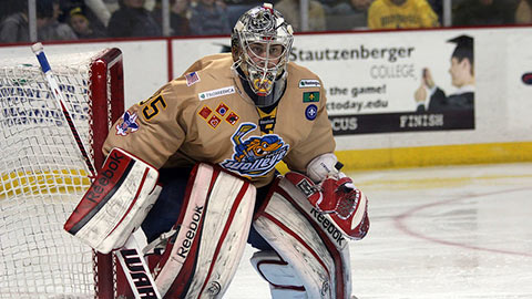 Kent Simpson v utkání za Toledo v ECHL