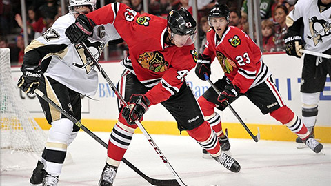 Viktor Svedberg v přípravném utkání proti Pittsburghu